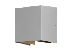 Kleine LED Außenwandleuchte CREMONA Up and Down Höhe 13,5cm, Grau