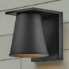 Kleine LED Außenwandleuchte HANS Schwarz, Salzluft resistent, Höhe 15,5cm