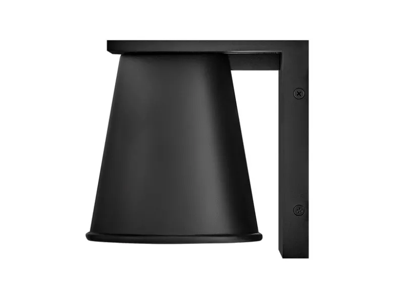 Kleine LED Außenwandleuchte HANS Schwarz, Salzluft resistent, Höhe 15,5cm
