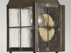 Kleine LED Außenwandleuchte im antiken Landhausstil, Höhe 25cm