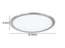 Kleine LED Deckenleuchte PHOENIX extrem flach & rund, dimmbar, Ø 30cm