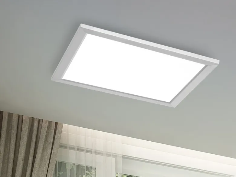 Kleine LED Deckenleuchte PHOENIX extrem flach dimmbar, Quadrat 30cm