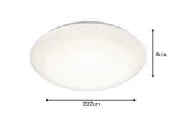 Kleine LED Deckenleuchte POLLUX IP44 mit Bewegungsmelder, Ø 27cm