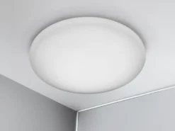 Kleine LED Deckenleuchte SILMA Weiß - Feuchtraumgeeignet Ø 28cm