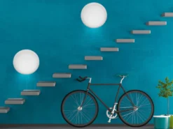 Kleine LED Deckenleuchte SILMA Weiß - Feuchtraumgeeignet Ø 28cm