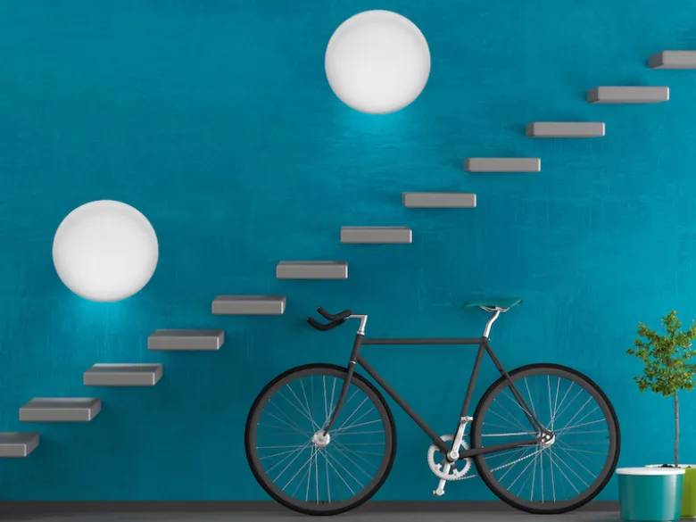 Kleine LED Deckenleuchte SILMA Weiß - Feuchtraumgeeignet Ø 28cm