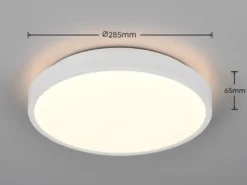 Kleine LED Deckenleuchte SLOPE ultraflach, Weiß, Ø 28,5cm