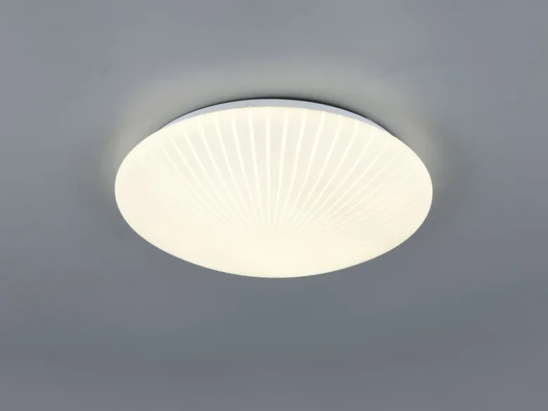Kleine LED Deckenleuchte UMBRIA mit Strahlenmuster, rund Ø 30cm