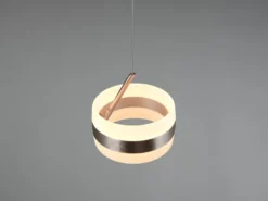 Kleine LED Pendelleuchte DIOS höhenverstellbar 1-flammig, Silber Ø 15,5cm