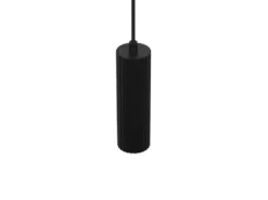 Kleine LED Pendelleuchte einflammig aus Metall Schwarz Ø 5,5cm