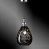Kleine LED Pendelleuchte mit Rauchglas Lampenschirm, Ø 20cm