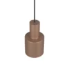 Kleine LED Pendelleuchte mit Metall Lampenschirm Coffee, Ø 12cm