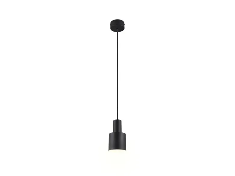 Kleine LED Pendelleuchte mit Metall Lampenschirm Schwarz, Ø 12cm