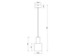 Kleine LED Pendelleuchte mit Metall Lampenschirm Beige, Ø 12cm