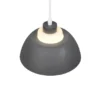 Kleine LED Pendelleuchte skandinavisch mit Metall- & Glasschirm Ø 23cm