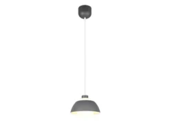 Kleine LED Pendelleuchte skandinavisch mit Metall- & Glasschirm Ø 23cm