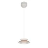 Kleine LED Pendelleuchte skandinavisch mit Metall Lampenschirm Grau Braun Ø 25cm