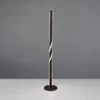 Kleine LED Stehlampe GINKO Metall Schwarz, Höhe 110cm