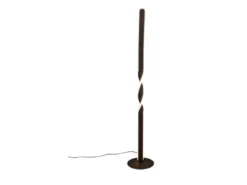 Kleine LED Stehlampe GINKO Metall Schwarz, Höhe 110cm