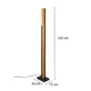 Kleine LED Stehlampe KERALA aus Holz mit Touch Dimmer, Höhe 120cm