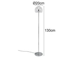 Kleine LED Stehleuchte FLYNT dimmbar & Lichtfarbe einstellbar, Höhe 130cm