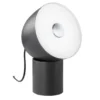 Kleine LED Tischleuchte LEE Schwarz / Weiß, Höhe 25cm
