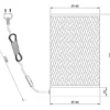Kleine LED Tischleuchte mit Korbgeflecht Lampenschirm aus Bambus, Höhe 23cm