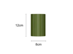 Kleine LED Wandleuchte mit Up and Down Lichteffekt, Metall Grün, Höhe 12cm