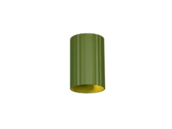 Kleine LED Wandleuchte mit Up and Down Lichteffekt, Metall Grün, Höhe 12cm