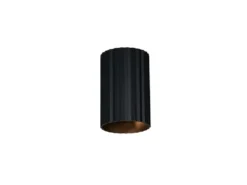 Kleine LED Wandleuchte mit Up and Down Lichteffekt, Metall Schwarz, Höhe 12cm