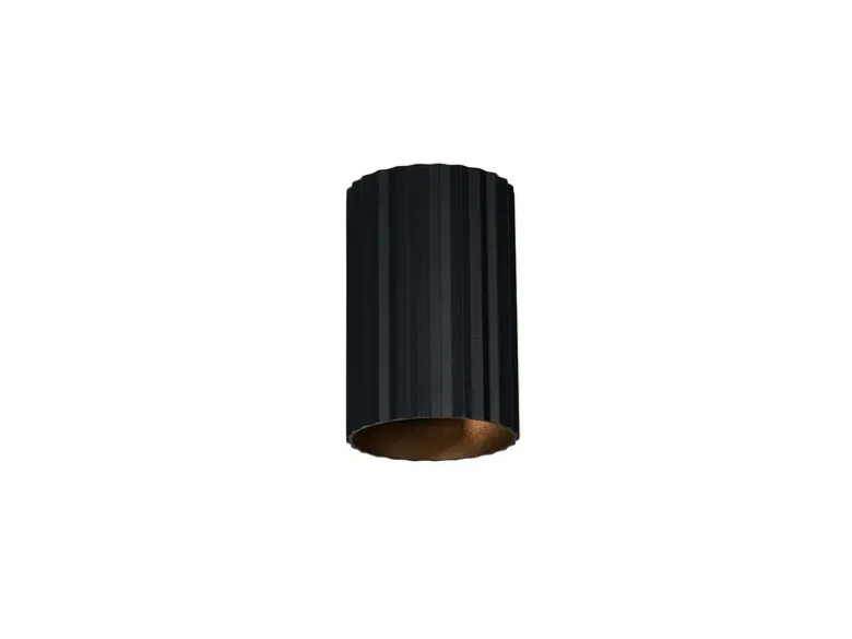 Kleine LED Wandleuchte mit Up and Down Lichteffekt, Metall Schwarz, Höhe 12cm