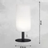 Kleine Outdoor Akku Tischlampe LARINO mit RGB Farbwechsel, Höhe 28cm