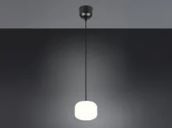 Kleine Pendelleuchte SIGNE einflammig mit Glas Lampenschirm Weiß Ø 15cm