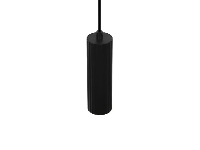 Kleine Pendelleuchte SOKA einflammig aus Metall Schwarz Ø 5,5cm