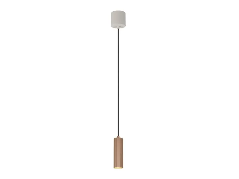 Kleine Pendelleuchte SOKA einflammig aus Metall Coffee Ø 5,5cm