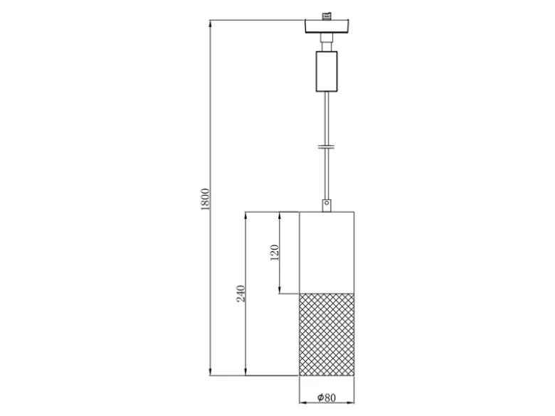 Kleine Pendelleuchte TOSH mit Holz Ø 8cm für DUOline Schienensystem