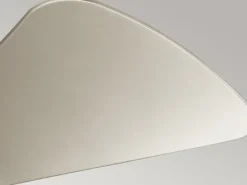 Kleiner Deckenventilator SOLA Silber, mit Licht - Feuchtraumgeeignet, Ø 86cm