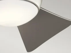 Kleiner Deckenventilator SOLA Silber, mit Licht - Feuchtraumgeeignet, Ø 86cm