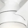 Kleiner Deckenventilator Weiß, mit Licht - Feuchtraumgeeignet, Ø 86cm