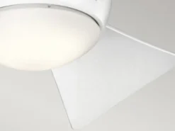 Kleiner Deckenventilator Weiß, mit Licht - Feuchtraumgeeignet, Ø 86cm