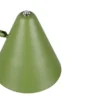 Kleine Stehlampe COSIMA mit Schwenkarm aus Metall Grün, Höhe 126,5cm