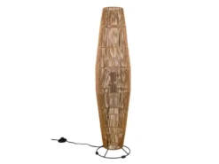 Kleine Stehleuchte MIKI mit Papier Lampenschirm im Boho Stil, Höhe 103cm