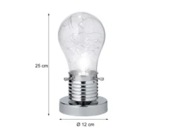 Kleine Tischleuchte FUTURA Glühbirnen Lampe, Höhe 25cm