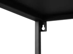 Konsolentisch ALEXIS - Beistelltisch rechteckig aus Metall Schwarz 80x80cm