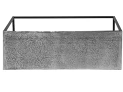 Konsolentisch ANNI aus Metall in Schwarz Silber, Breite 80cm