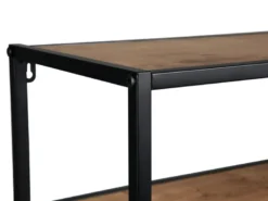 Konsolentisch AVELIN in Holzoptik und Schwarz, Breite 80cm