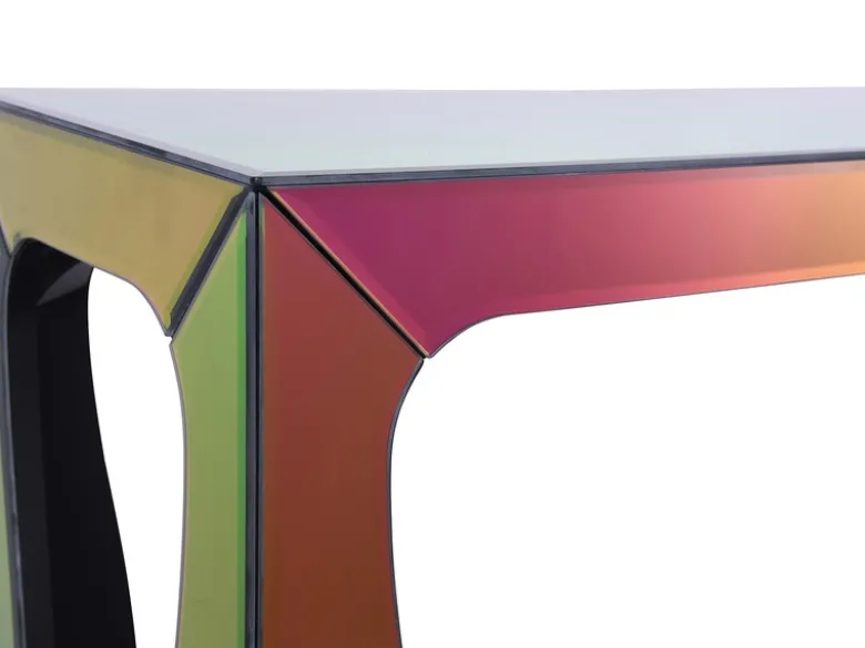 Konsolentisch VERRO mit Spiegelglas mehrfarbig, Breite 110cm
