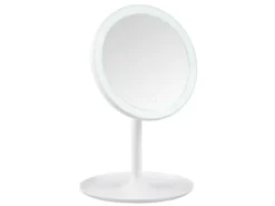 Kosmetikspiegel ELARA mit LED Beleuchtung in Weiß, Höhe 28,5cm