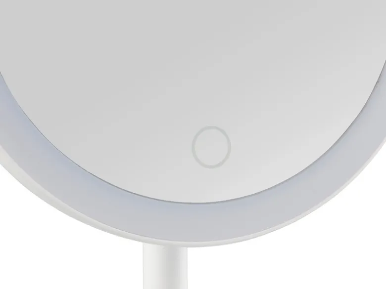 Kosmetikspiegel ELARA mit LED Beleuchtung in Weiß, Höhe 28,5cm