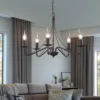 Kronleuchter COUNTRY Landhaus 5-flammig Metall in Rostoptik Ø 55cm